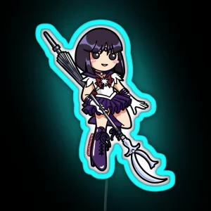 Sailor Saturn Chibi RGB Neon Sign