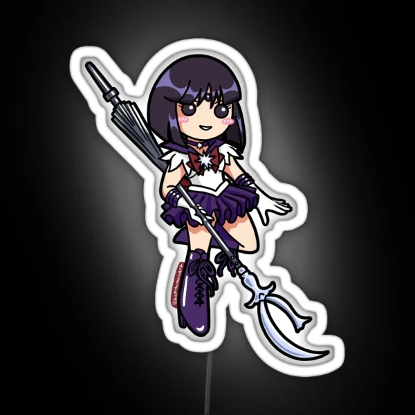 Sailor Saturn Chibi RGB Neon Sign