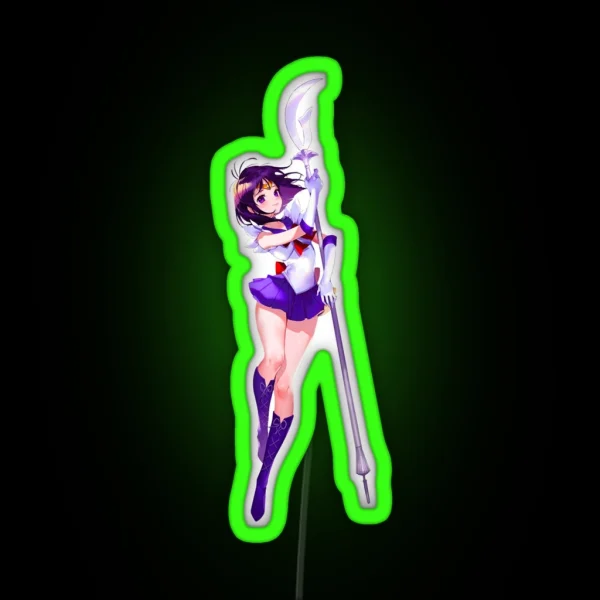 Sailor Saturn Classic RGB Neon Sign