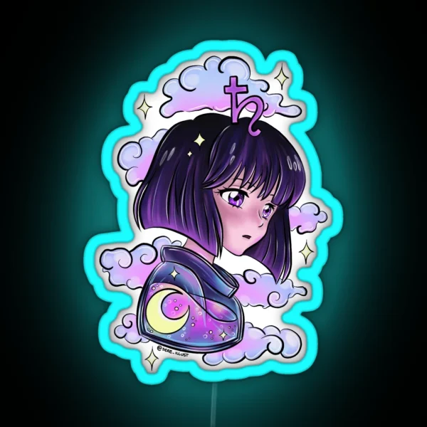 SAILOR SATURN HOTARU TOMOE RGB Neon Sign
