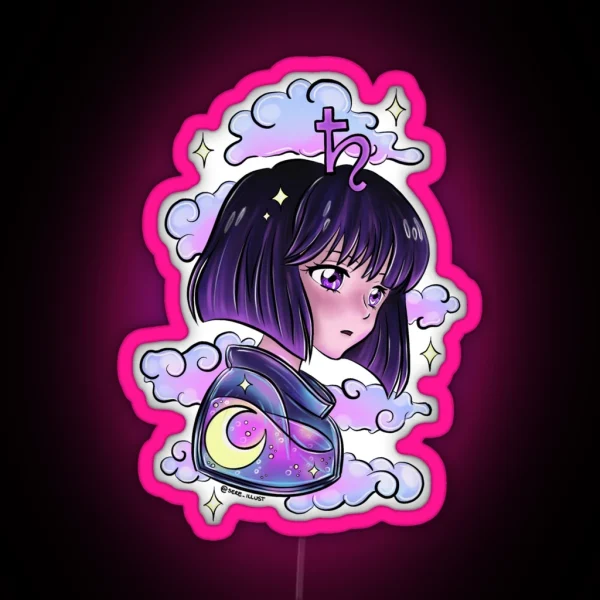 SAILOR SATURN HOTARU TOMOE RGB Neon Sign