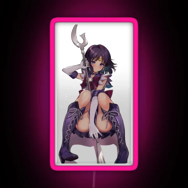 Sailor Saturn RGB Neon Sign