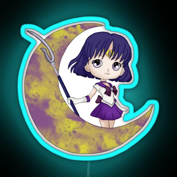 Sailor Saturn RGB Neon Sign