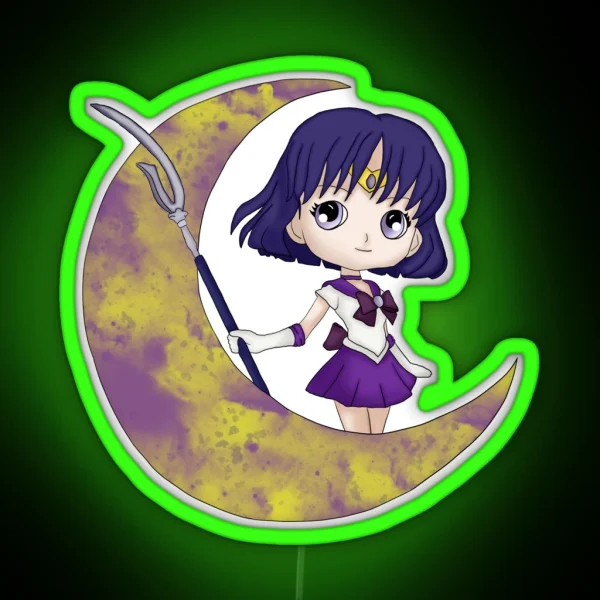 Sailor Saturn RGB Neon Sign