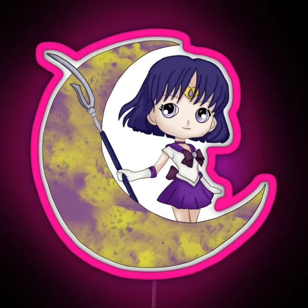 Sailor Saturn RGB Neon Sign