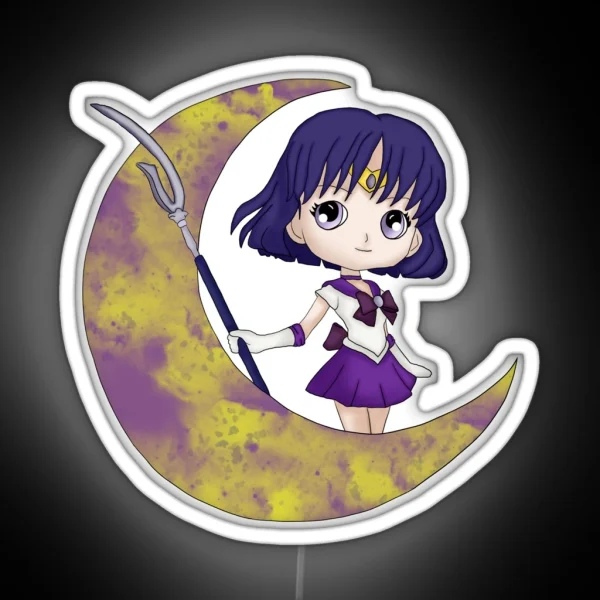 Sailor Saturn RGB Neon Sign