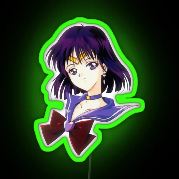 Sailor Saturn RGB Neon Sign