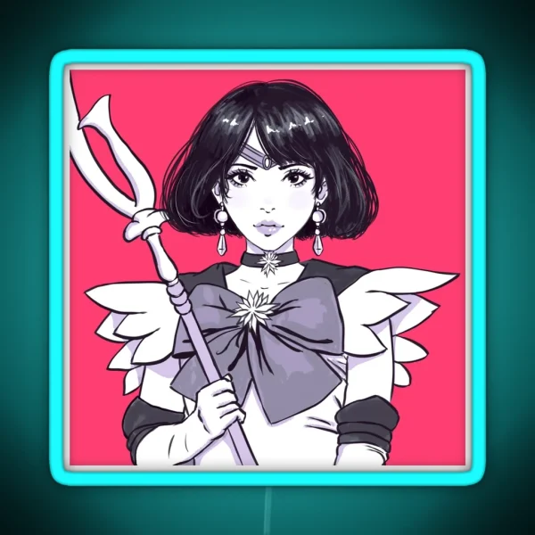 Sailor Saturn RGB Neon Sign