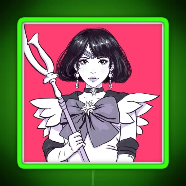 Sailor Saturn RGB Neon Sign