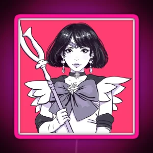 Sailor Saturn RGB Neon Sign
