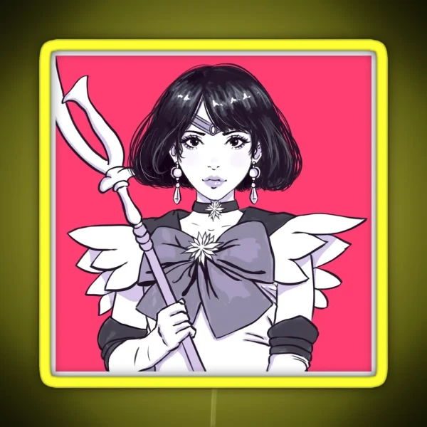 Sailor Saturn RGB Neon Sign