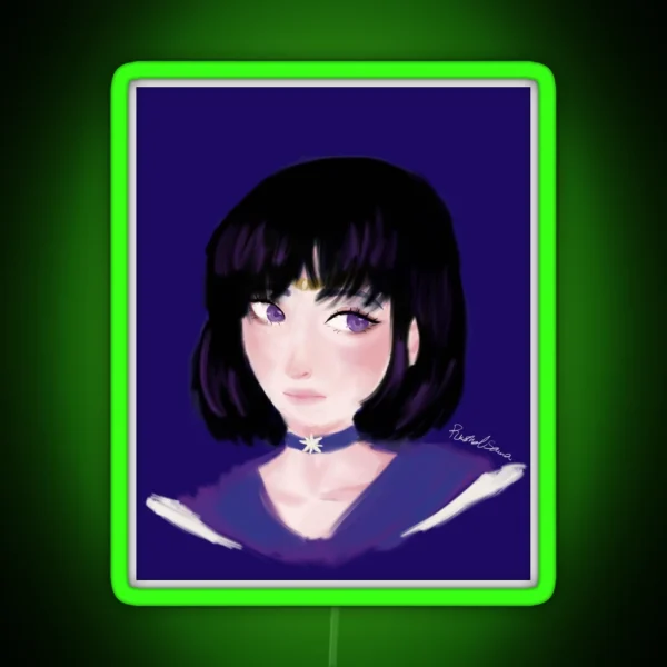 Sailor Saturn RGB Neon Sign