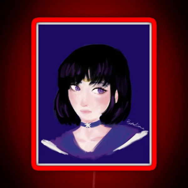Sailor Saturn RGB Neon Sign