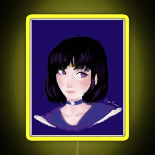Sailor Saturn RGB Neon Sign
