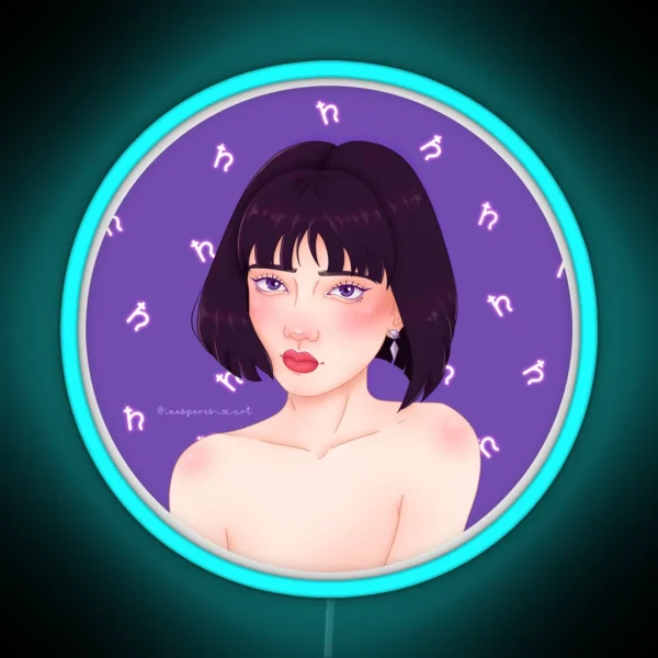 Sailor Saturn RGB Neon Sign
