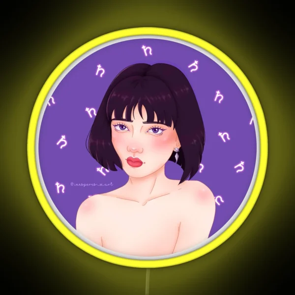Sailor Saturn RGB Neon Sign