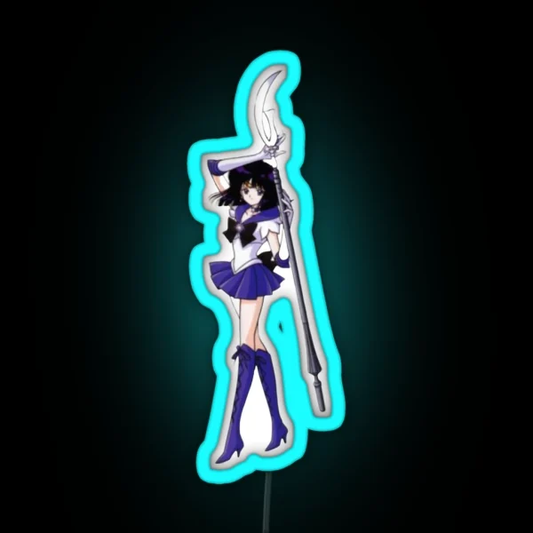 Sailor Saturn Warrior RGB Neon Sign