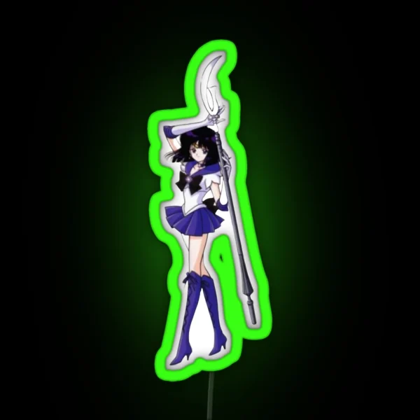 Sailor Saturn Warrior RGB Neon Sign