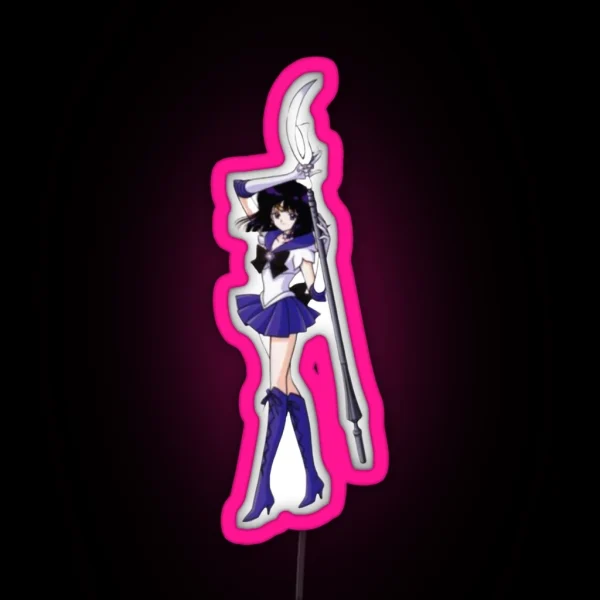 Sailor Saturn Warrior RGB Neon Sign