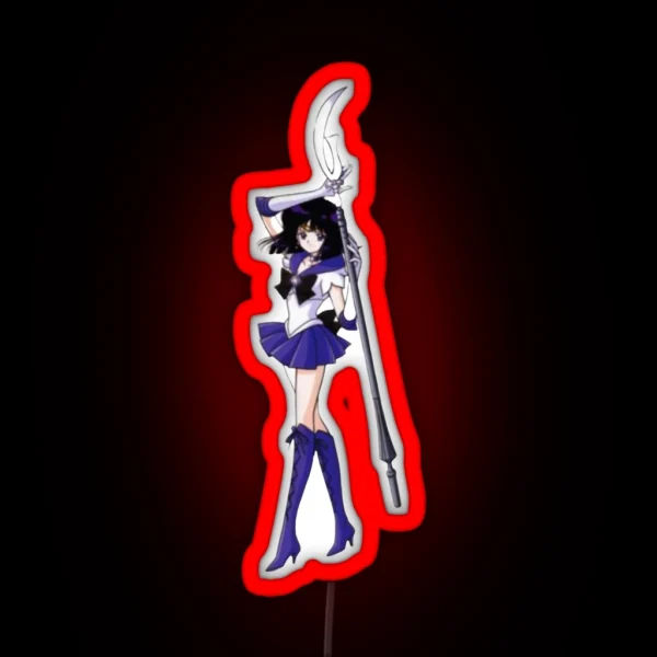 Sailor Saturn Warrior RGB Neon Sign