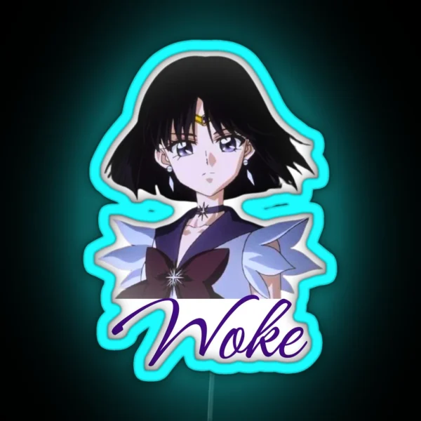 Sailor Saturn Woke RGB Neon Sign