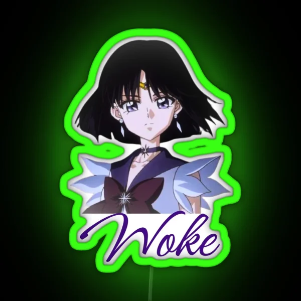 Sailor Saturn Woke RGB Neon Sign