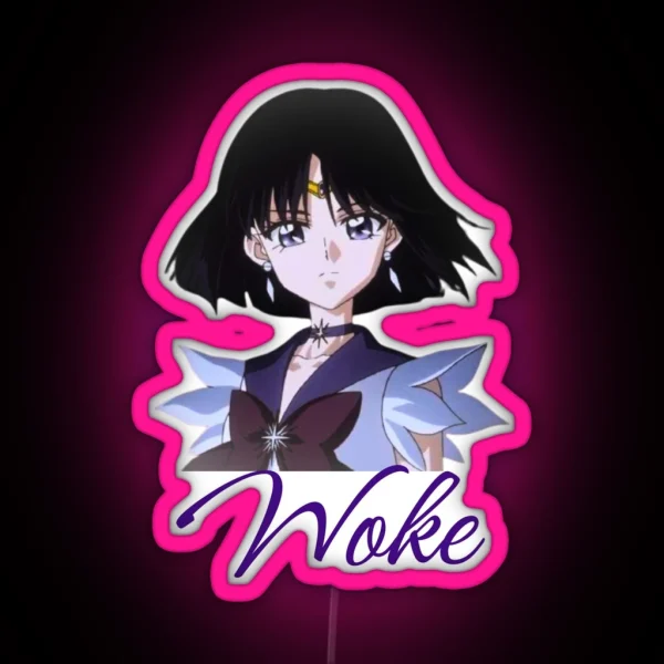 Sailor Saturn Woke RGB Neon Sign