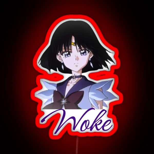 Sailor Saturn Woke RGB Neon Sign