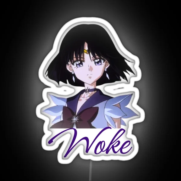 Sailor Saturn Woke RGB Neon Sign