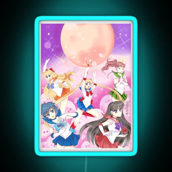 Sailor Senshi RGB Neon Sign