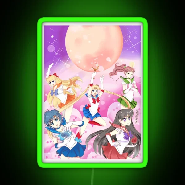 Sailor Senshi RGB Neon Sign