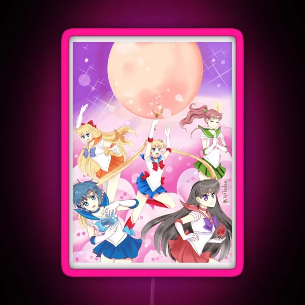 Sailor Senshi RGB Neon Sign