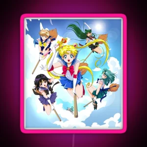 Sailor Senshi Witches RGB Neon Sign