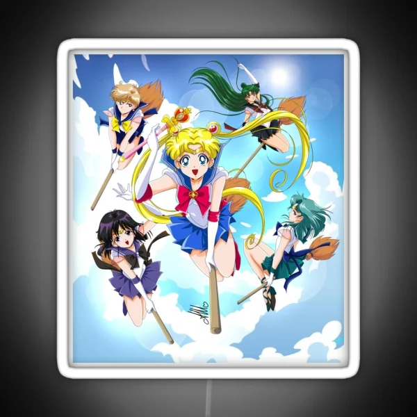 Sailor Senshi Witches RGB Neon Sign