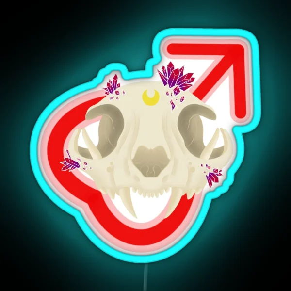 Sailor Skull Mars RGB Neon Sign