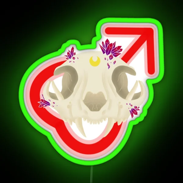 Sailor Skull Mars RGB Neon Sign