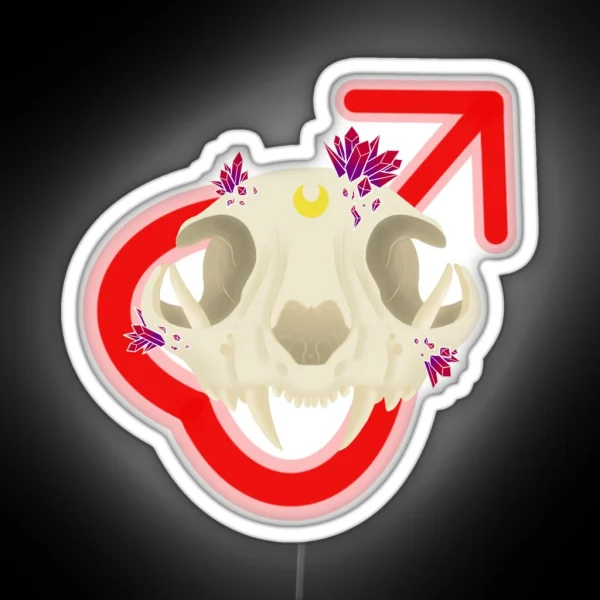 Sailor Skull Mars RGB Neon Sign