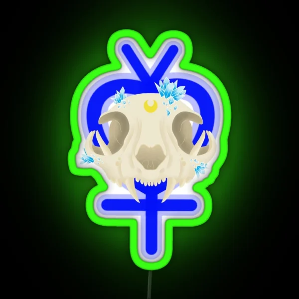 Sailor Skull Mercury RGB Neon Sign