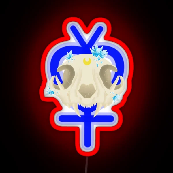 Sailor Skull Mercury RGB Neon Sign
