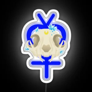 Sailor Skull Mercury RGB Neon Sign