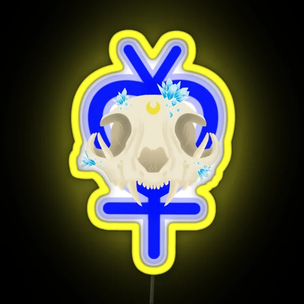 Sailor Skull Mercury RGB Neon Sign