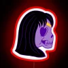sailor skull saturn rgb neon sign vibrant red
