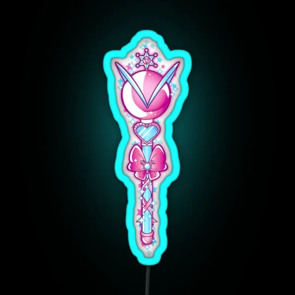 Sailor Uranus Wand RGB Neon Sign