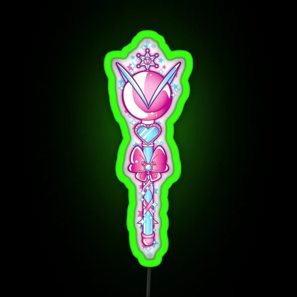 Sailor Uranus Wand RGB Neon Sign
