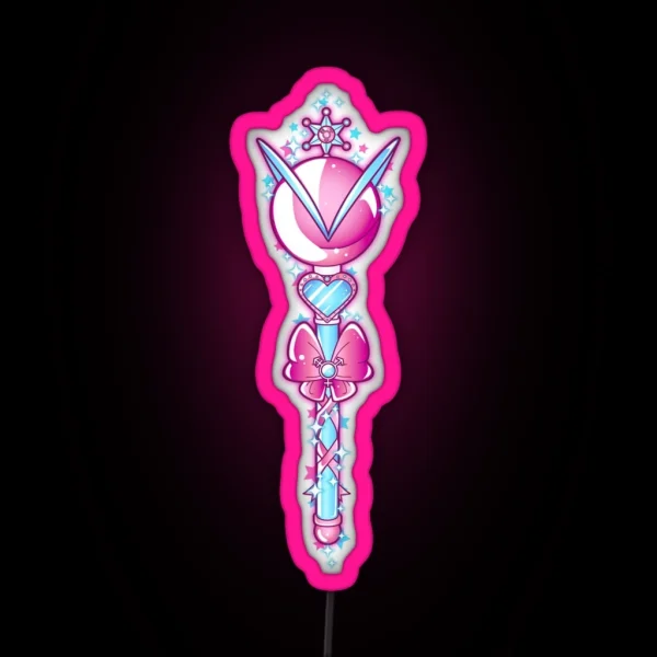 Sailor Uranus Wand RGB Neon Sign