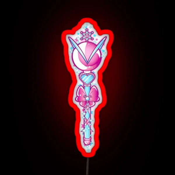 Sailor Uranus Wand RGB Neon Sign
