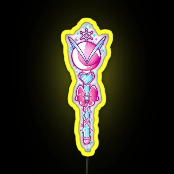Sailor Uranus Wand RGB Neon Sign