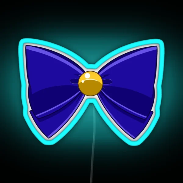 Sailor Venus Blue Bow RGB Neon Sign