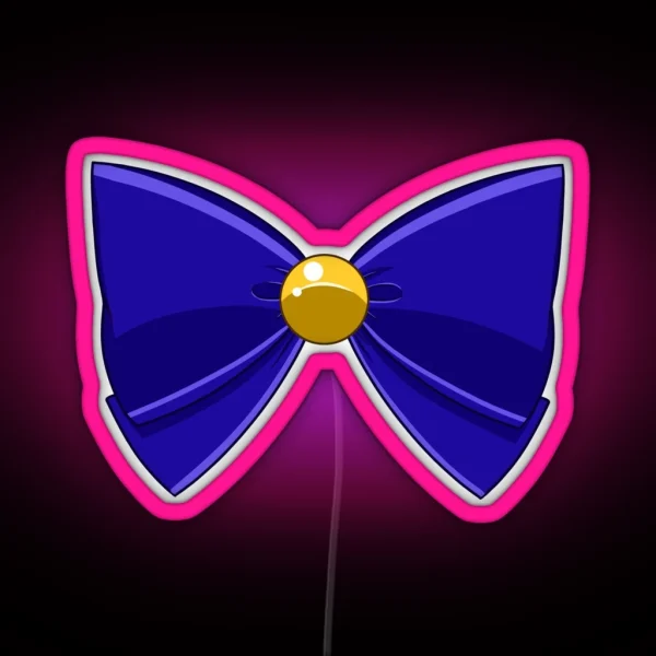 Sailor Venus Blue Bow RGB Neon Sign