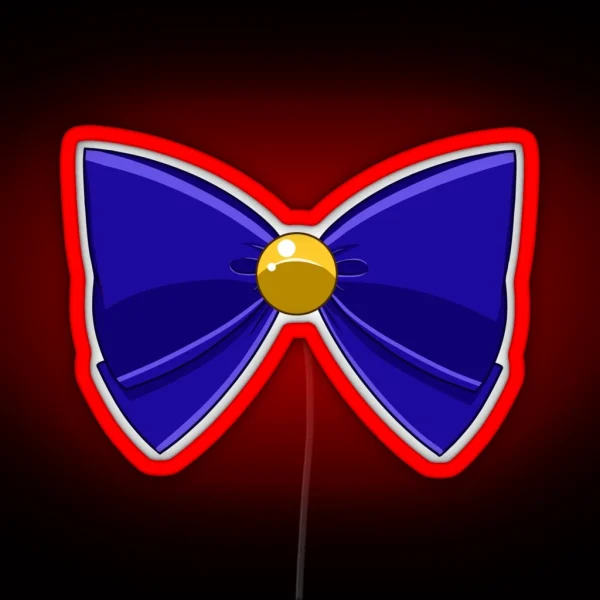 Sailor Venus Blue Bow RGB Neon Sign